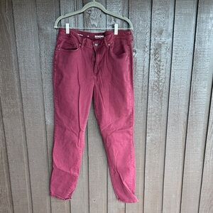 TALL Sonoma Women's Burgundy Straight Leg Jeans